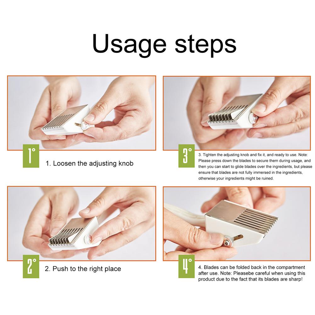 8-Blads Kjøttskjærer Mørner Avtakbar Og Praktisk Rustfritt Stål BBQ Matforedling Matlaging Kutterverktøy