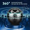 Alarm Clock Radio With Dual Alarms, Fm Digital Bedside Clock With Snooze Function, Led Display 4