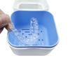 Denture Storage Box With Mirror Dental False Teeth Bath Box Organizer Mouth Guard Retainer Case Orthodontic Containers Oral Care