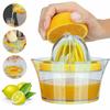 Orange Lemon Juicer Manual Hand Squeezer with Built-in Measuring Cup and Grater