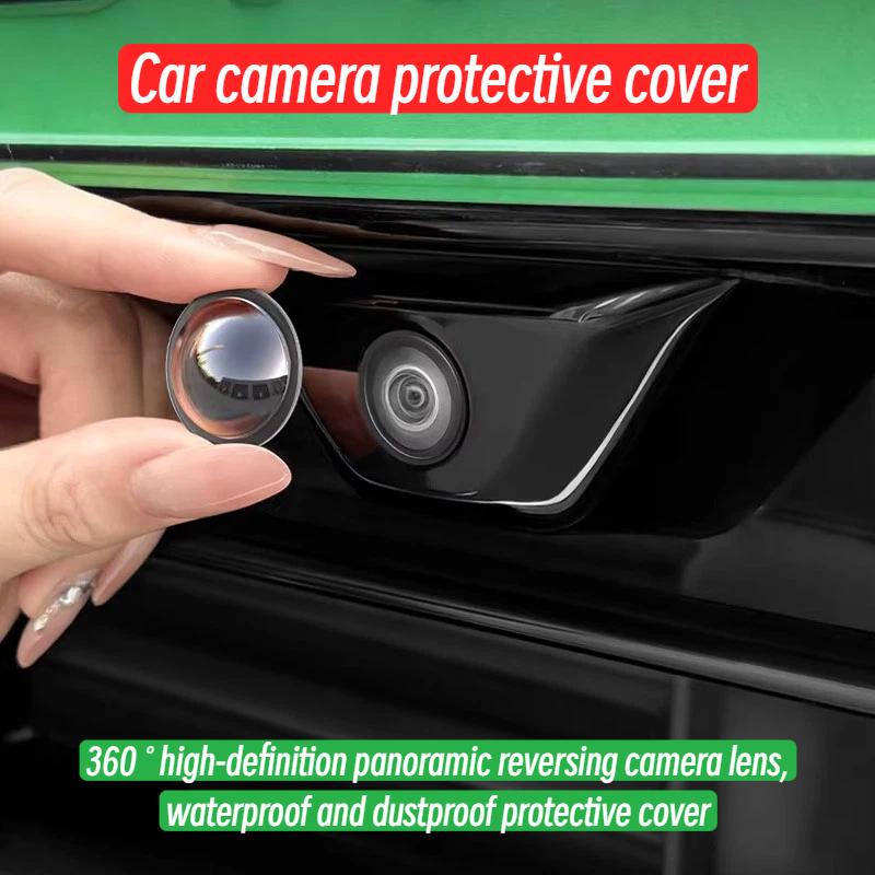 Universal Car Camera Lens Protector 2PCS Rear View Backup Camera Cover 360° Camera Protection Anti Scratch Waterproof