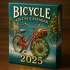 Adventní kalendář s cyklistickou tématikou 24 dní odpočítávací sada Vánoční ozdoby na stromeček 2D akrylové závěsné ozdoby Dárek pro děti dospělé