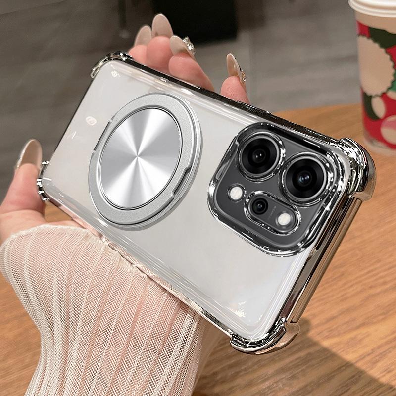 OPPO Reno11Pro Mobile Phone Case Reno11 Decompression Rotating Bracket Reno11F Magnetic Protective Case