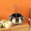 1/12 Scale Doll House Stove Mini Cauldron Pot Realistic Dollhouse Figurine for Halloween Party Favors Fairy Gardens