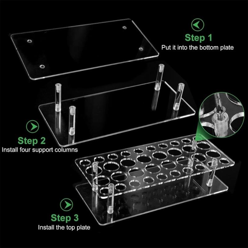 Modern Acrylic Cosmetic Shelf With 36 Compartments For Luxurious Perfumes Collection Organization