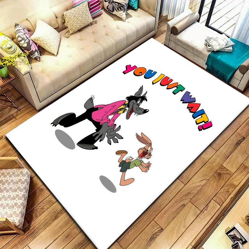 Nu Pogodi Carpet Rug for Living Room Bedroom Home Sofa Decoration,Kids play Nonslip Floor Mat