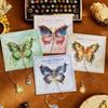 Artistic Book Clip High-Quality Oil Painting Bookmark Exquisite Bookmark Separator Colorful Butterfly Metal Bookmark For Gift