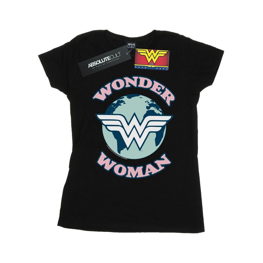 DC Comics Womens/Ladies Wonder Woman Planet Symbol Cotton T-Shirt