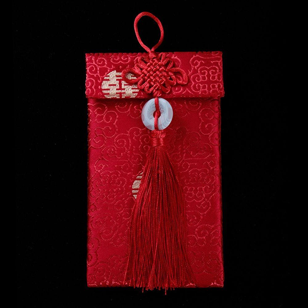 Wishes 2022 New Year Wedding Birthday Spring Festival Red Packets Red Envelope Money Bags HongBao