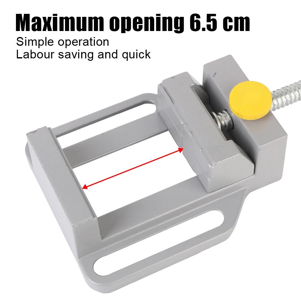 Flat Tongs Bench Vise Drill Press Stand Kit Woodwork Tools For Electric Drill Stand Benchs Clamp Aluminum Drill Press Vise