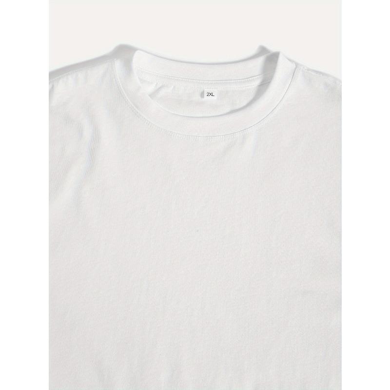 Men'S Round Crew Neck Short Sleeve Tee, casual T-Shirt, Casual Comfy lightweight Top For Summer, Plus Size