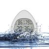 Waterproof Shower Wall Kitchen Clock Bathroom LCD Digital Clock Timer Seconds Counter  Temperature & Humidity Display