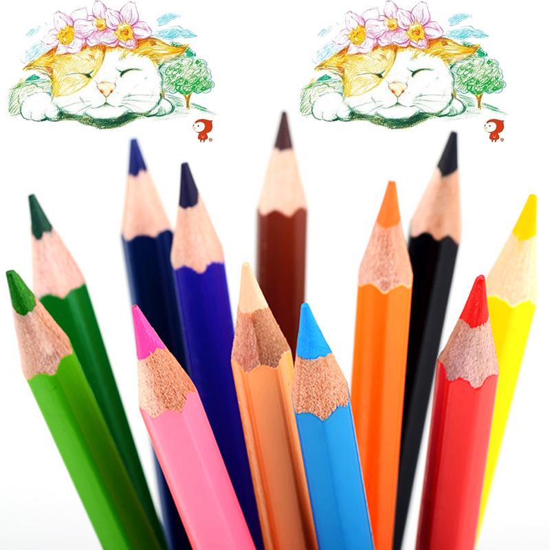 Marco 4100 Student Oil-Based Colored Pencils Set, 24 Colors with Sharpener