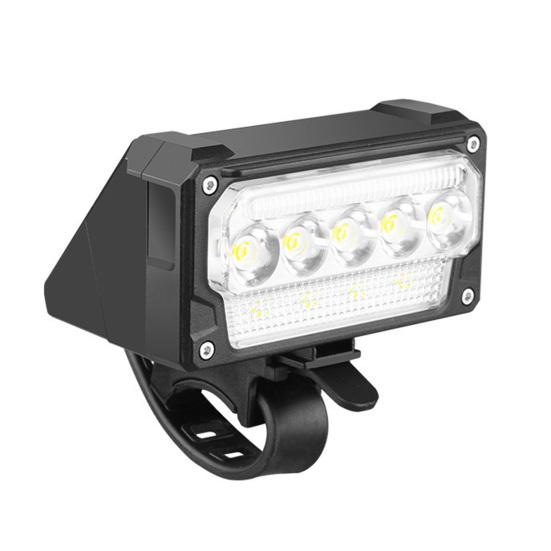 

Велосипедная фара с цифровым дисплеем, 5 режимов, регулируемая, легкая, водонепроницаемая, перезаряжаемая, для шоссейного и горного велосипеда, для ночной езды, светодиодная передняя фара чёрный