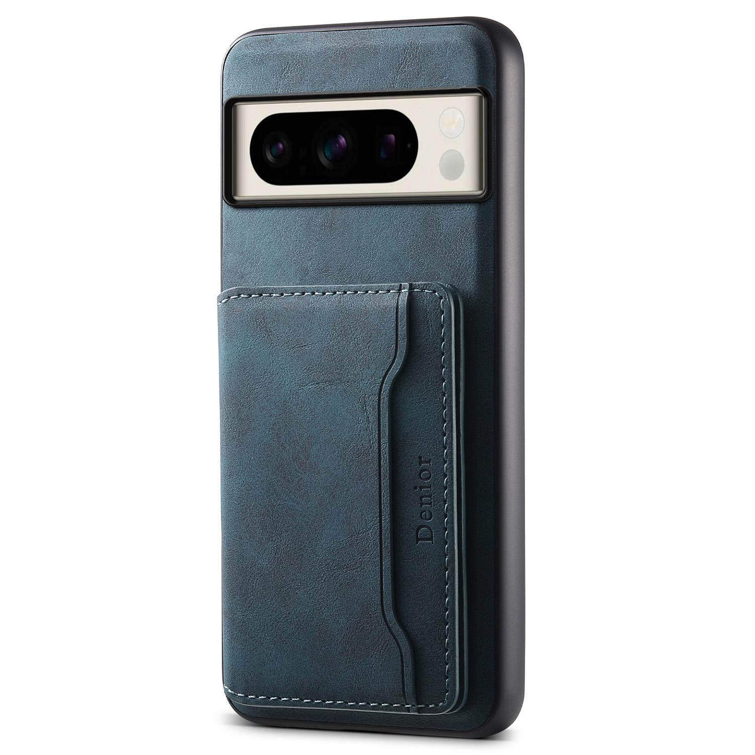 

DENIOR D13 For Google Pixel 8 Pro Case Detachable 2-in-1 Leather Back Phone Cover Blue
