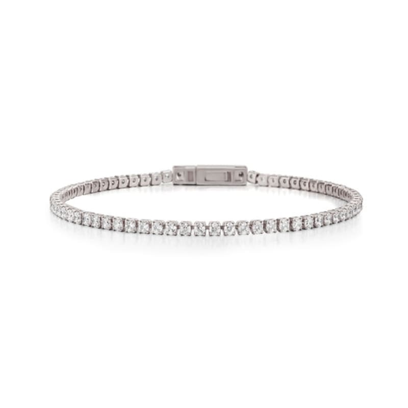 

ELLE Jewelry Shine Square Tennis Bracelet ELBRBB097 white gold_L