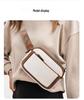 Unisex crossbody ledvinka z PU kůže s nastavitelným popruhem