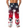 Herren Allover bedruckte Homewear-Hose Schlaf-Pyjamahose Lange Hose Pyjamahose