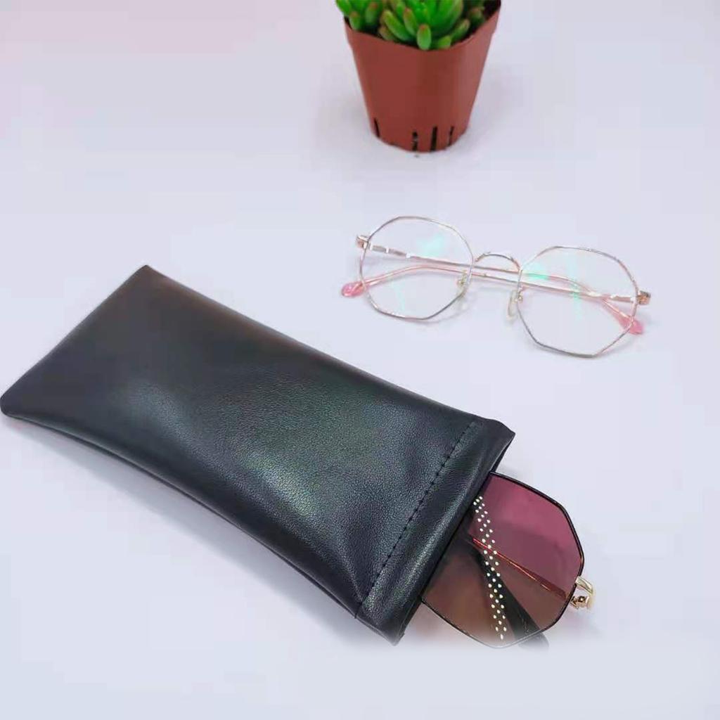 Soft Pu Leather Pouch Squeeze Sunglasses Pouch Sunglasses Case Sunglasses Bag Eyeglass Case Squeeze Top Sunglasses Pouch