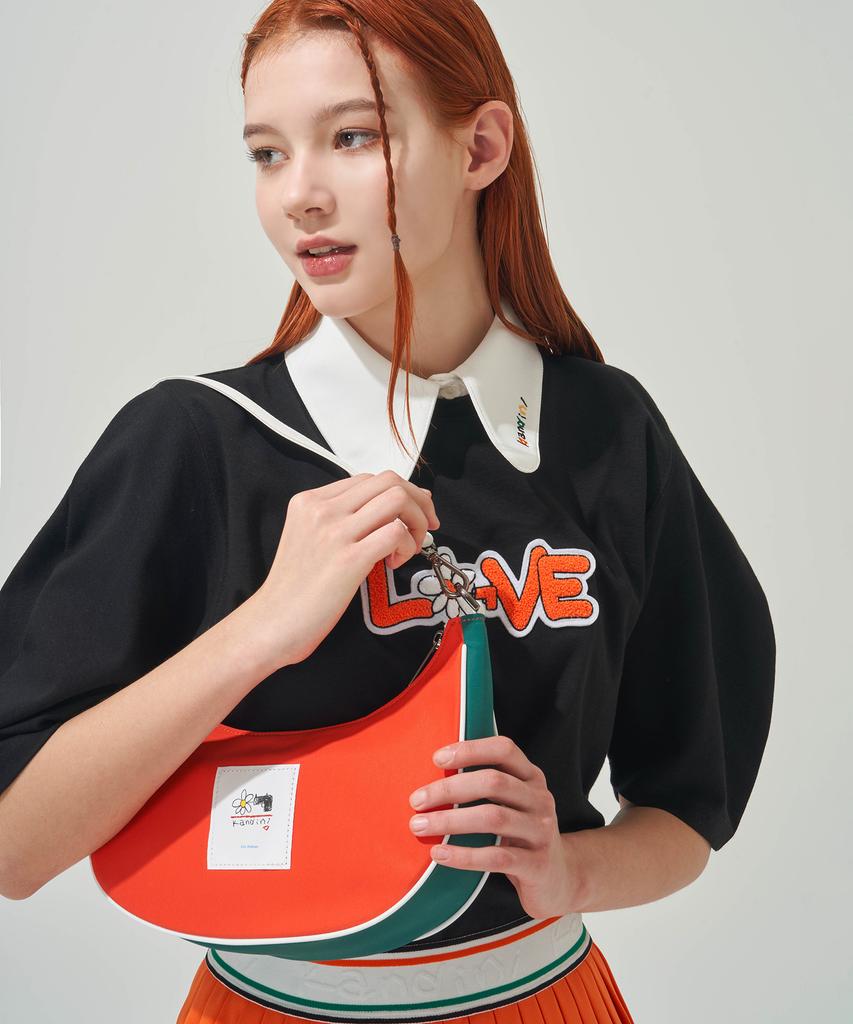 Kandini Orange Hobo Bag