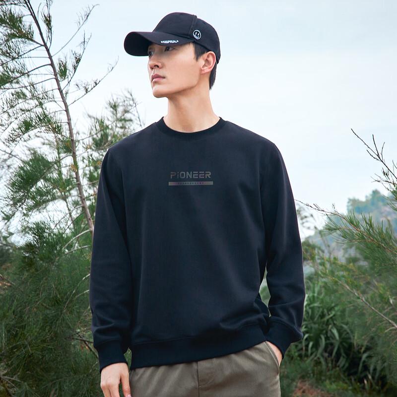 Tuoluzhe Men's Round Neck Pullover Sweatshirt