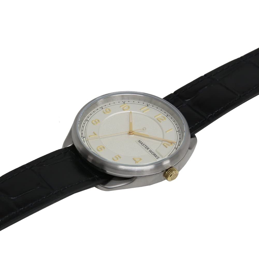 [MASTER WORKS] Masterworks Quattro 003 MW06SI1-GCBKG81 Men's Watch Made In Japan Quartz 39mm Leather Strap Men's Watch