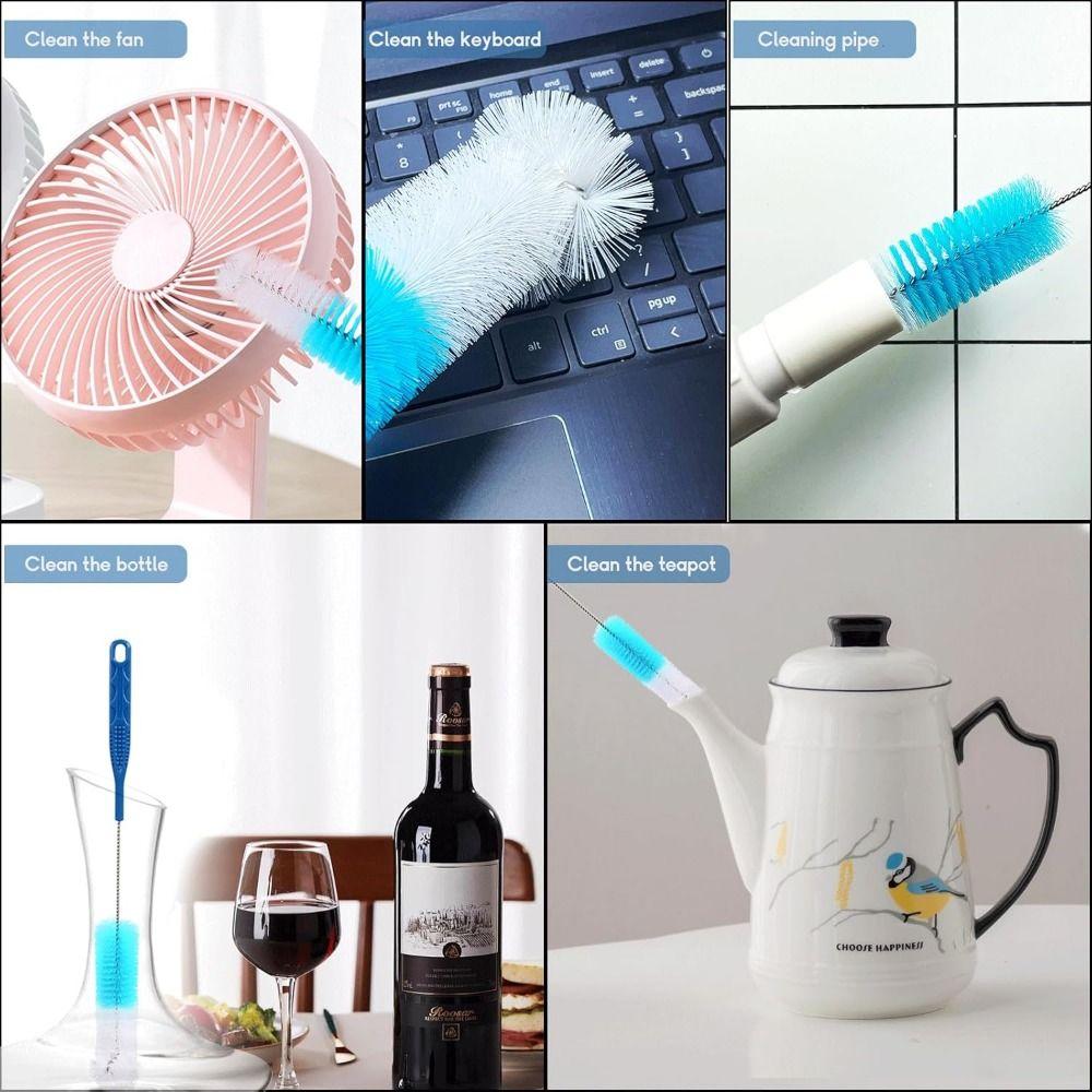 12/13Pcs Professional Bottle Brush Cleaning Set Dust Removal Pipes Cleaning Brush Lids Cleaning