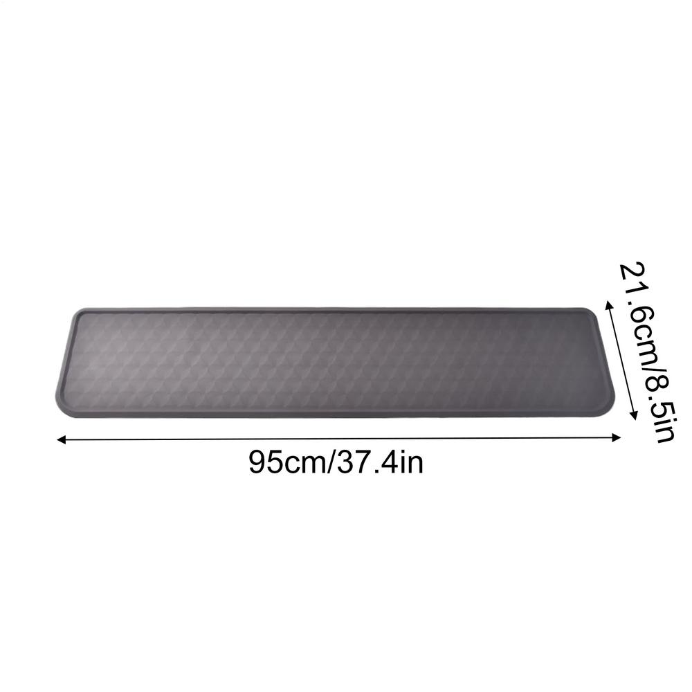 Fridge Mats Drip Tray Leak Catcher Mat Silicone refrigerator mat Mini Fridge Silicone Mat  for Kitchen Closet Counter Under