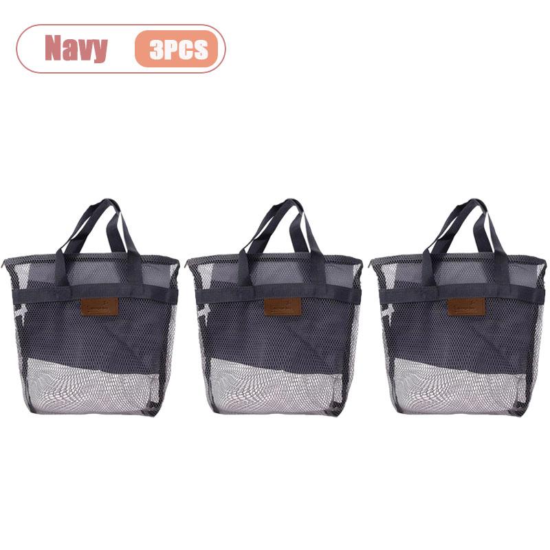 Travel Beach Bag Tote Bag with Mesh Pockets Outdoor Swimmer Toiletry Bag Organizer Packing Cube Carry on Bag for Vacation