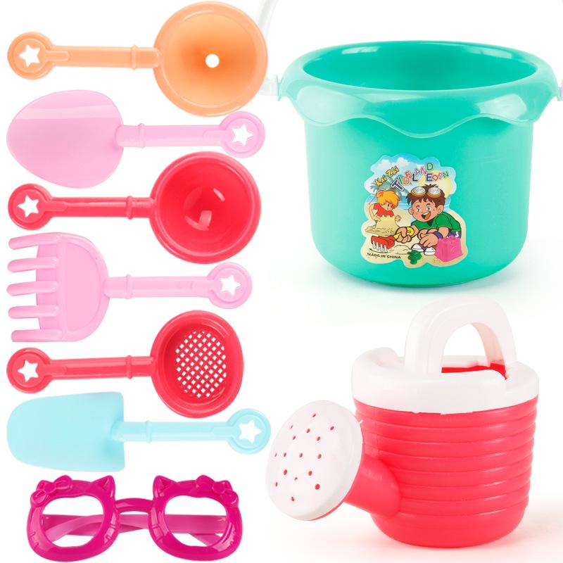 Children's Beach Toy Set: Sand Car, Sandglass, Bucket, and Play Tools for Parent-Child Interaction