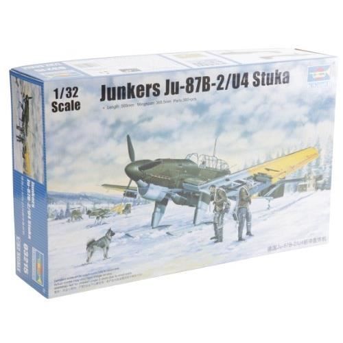 Maquette 1/32 junkers ju-87b-2/u4 shuto - trumpeter - modèle d'avion - adulte - mixte