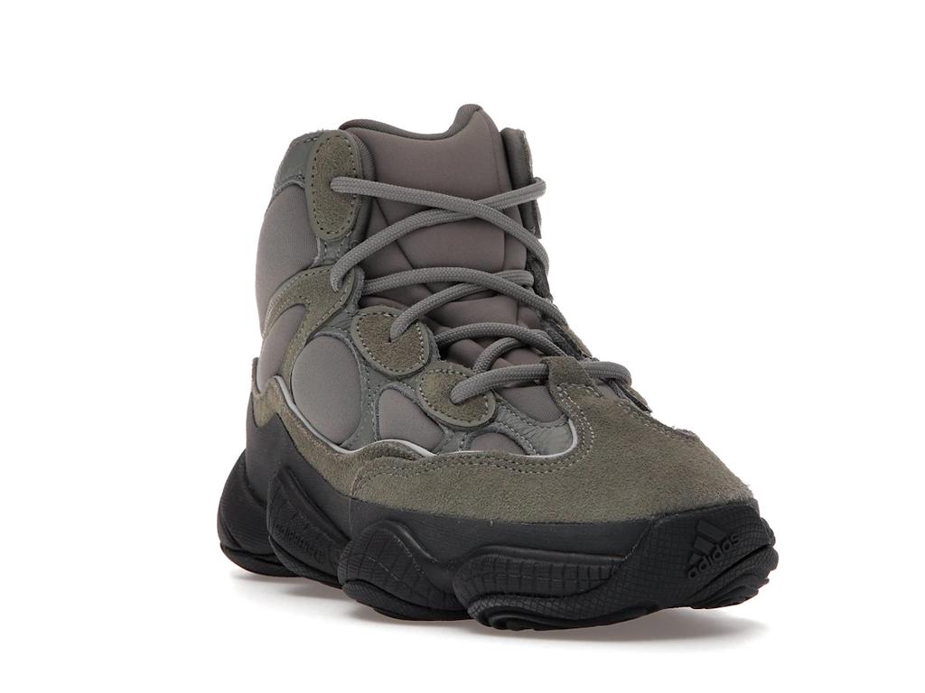 Adidas Originals Yeezy 500 Mist Slate Suede Comfortable Slip-Resistant High-Top Unisex Casual Shoes GY0393