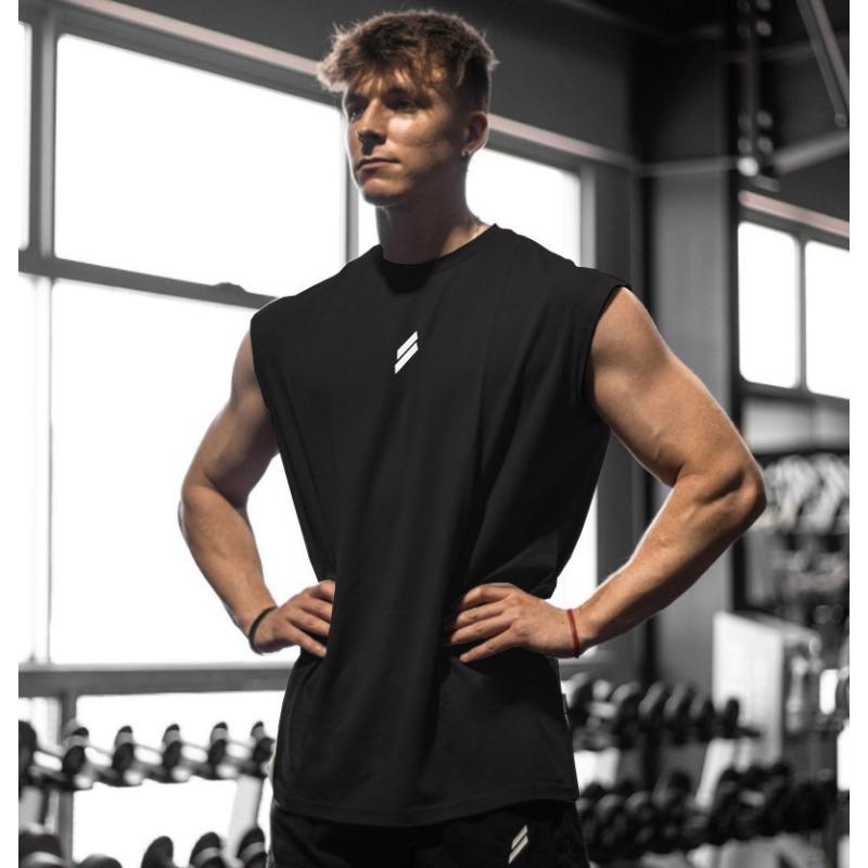 Ανδρικό Αμάνικο Μπλουζάκι Crazy Muscle Γρήγορης Ξήρανσης Bird Eye Διαπνέον Fitness Άσκηση Καλοκαιρινό Αμάνικο Μπλουζάκι