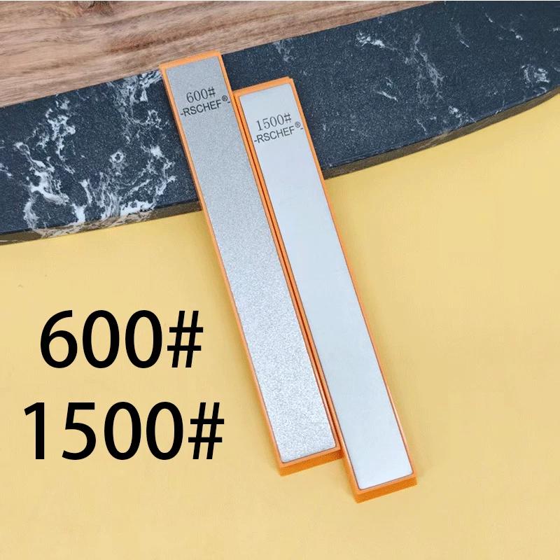 RSCHEF New Orange Base Diamond Whetstone for Knife Sharpener Sharpening Stone Diamond Whetstone Honing Stones Oil Stone SET