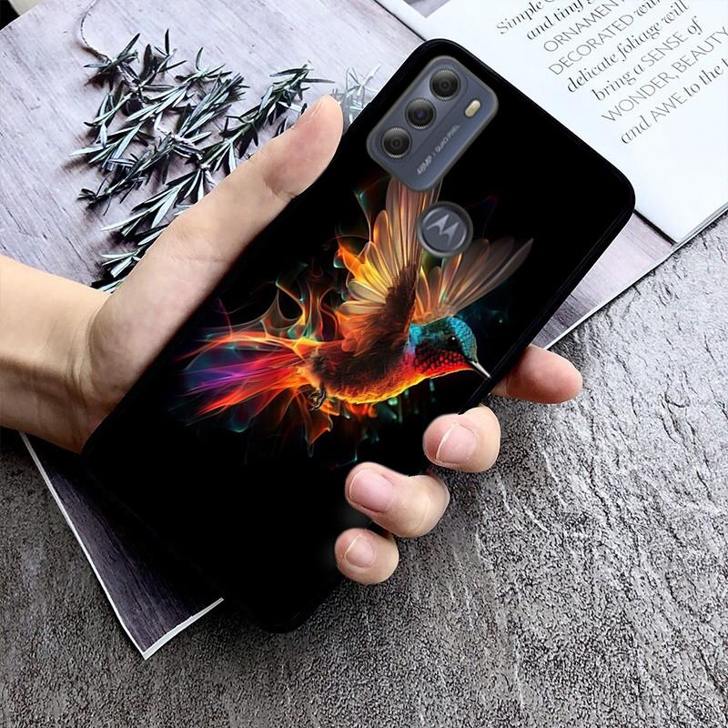 

Чехол для телефона с цветной птицей для Moto G84 G22 G32 G42 G52 G62 G53 G72 G60 G60S G100 G10 G20 G30 G13 G50 G 5G G Pure Moto G53