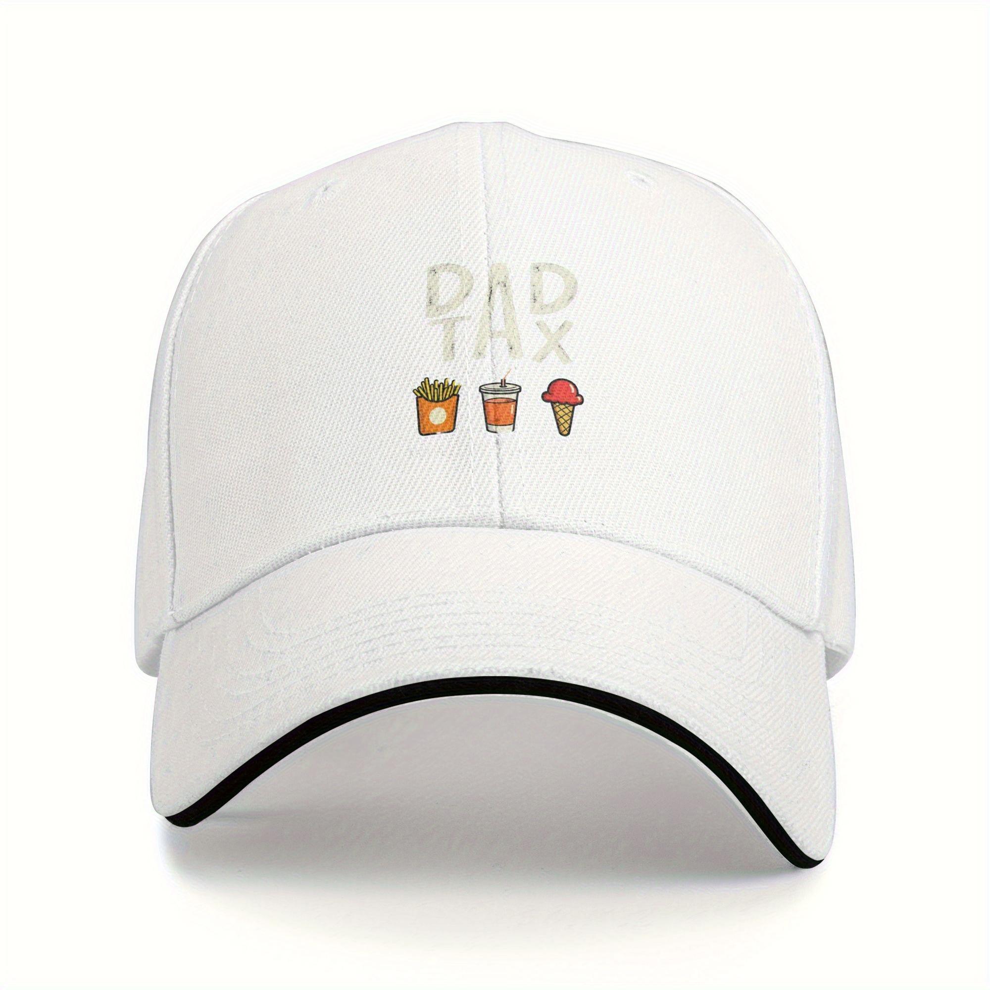 

Daddy Tax Funny Saying Baseball Cap Polyester Breathable Casual Snapback Hat for Dad Fathers Day Gift One Size