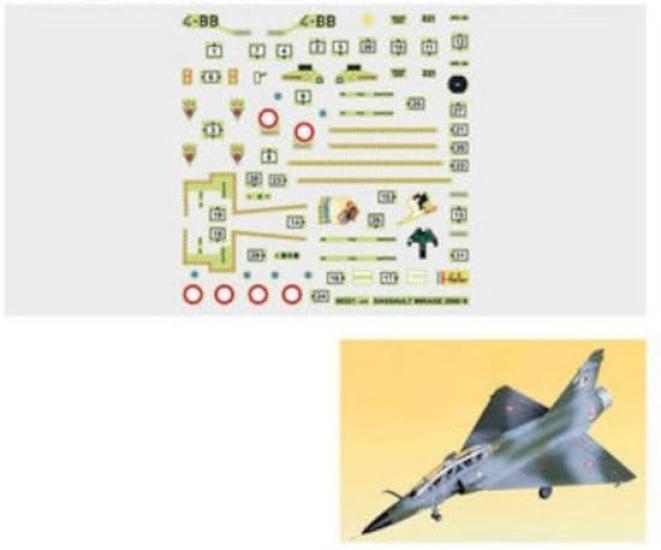 Platz Heller French Mirage 2000N Model din Plastic HE80321 1/72