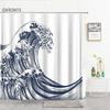 Tende Doccia Lettere Semplice Design Artistico Nordico Tenda da Bagno Decorazione per la Casa Schermi da Bagno Accessori per il Bagno Tessuto in Poliestere