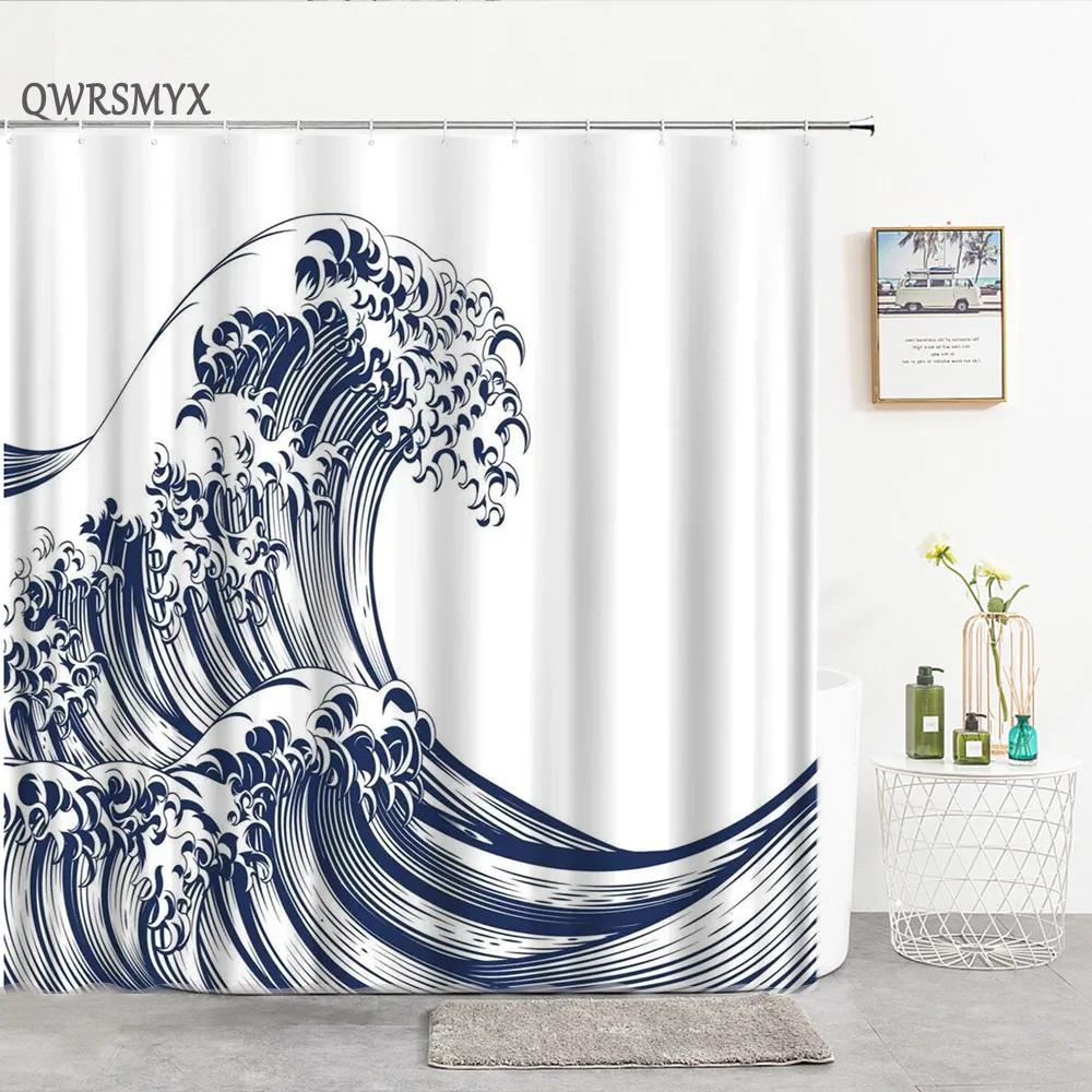 Tende Doccia Lettere Semplice Design Artistico Nordico Tenda da Bagno Decorazione per la Casa Schermi da Bagno Accessori per il Bagno Tessuto in Poliestere