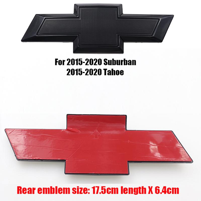 1pcs 3D ABS Car Rear logo Rear Bumper tail door trunk car rear Emblem sticker styling Accessories For Chevrolet SILVERADO