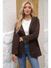 2022 Women's Plus Size Cotton Hooded Windbreaker - Spring/Autumn Loose Solid Color Coat