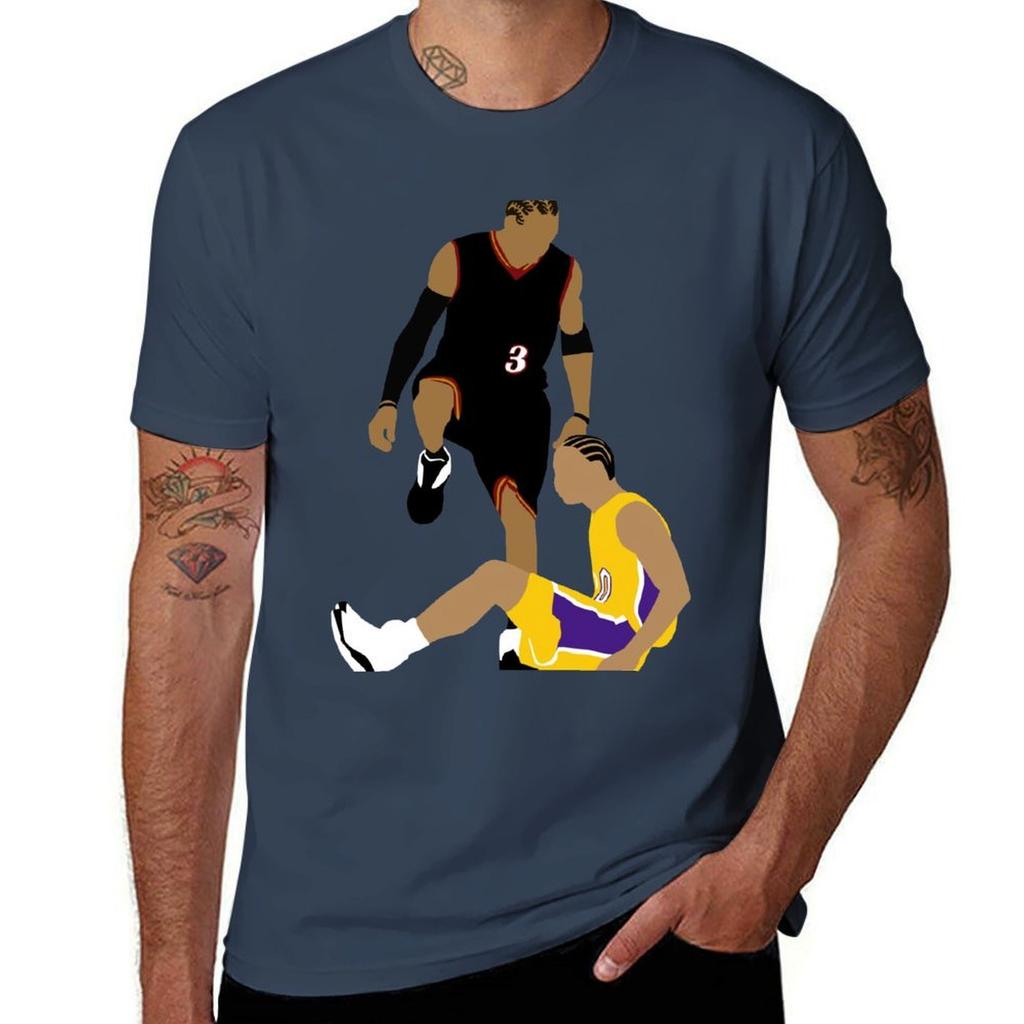Allen Iverson Stepover Tshirt Perforunisexce Workout Short Sleeve Tee Tshirt