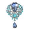 Spilla con Pendente a Goccia con Strass da Donna, Gioiello da Matrimonio, Regalo, Decorazione