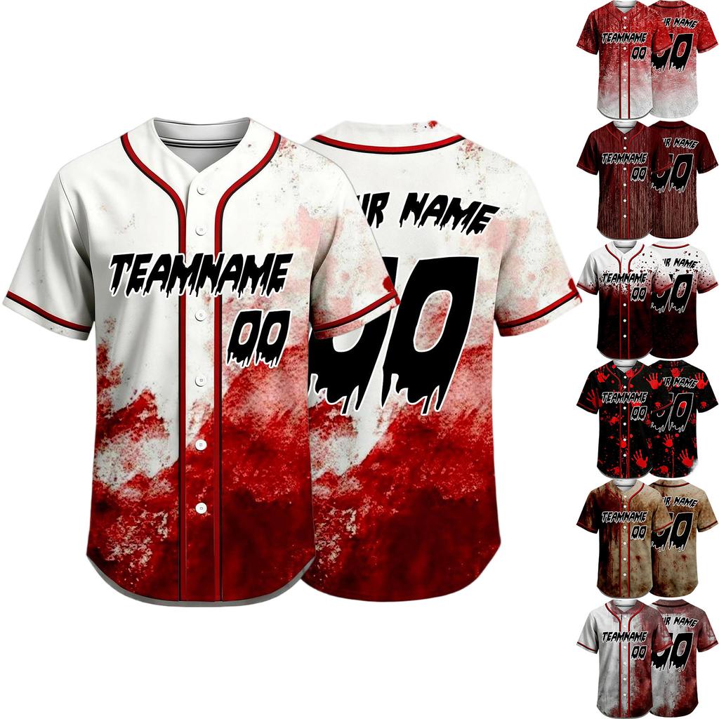 Unisex Halloween DIY Custom Baseball for Men, Women & Kids Sports Top Costume