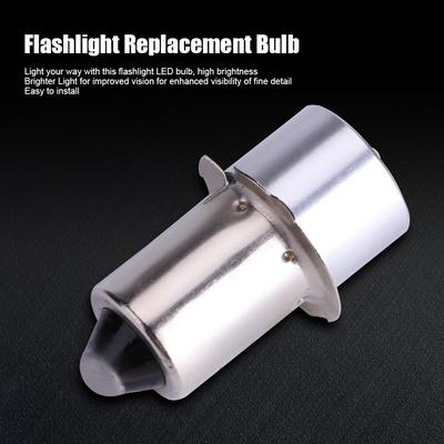 Lampadina di ricambio per torcia a LED P13.5S da 5 W, 6-24 V, 6 V, 12 V, 18 V, lanterna, luce di lavoro