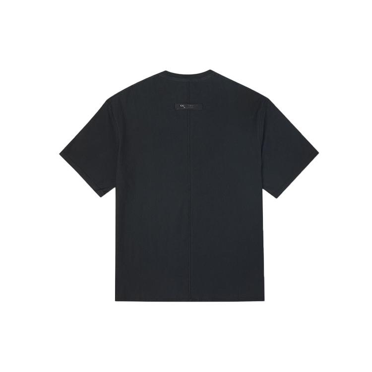 Converse T Shirts Unisex Black Crew Neck Moderate Straight Fit 10020975-A02