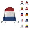 Drawstring Backpack with National Emblem Print Lightweight Portable Storage Bag for Sports Travel School Gym Sackpack