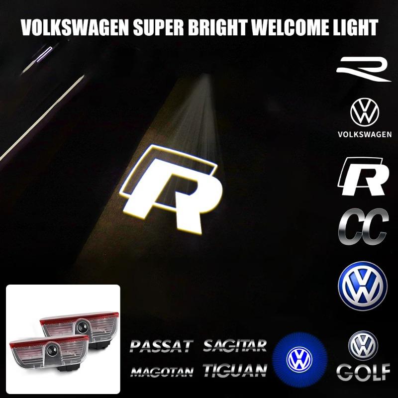 Hub Caps Car Door Welcome Projector LED Light Wireless Courtesy Lamp For Volkswagen VW VARIANT(B8) GOLF SAGITAR NEW PASSAT CC PH EA1