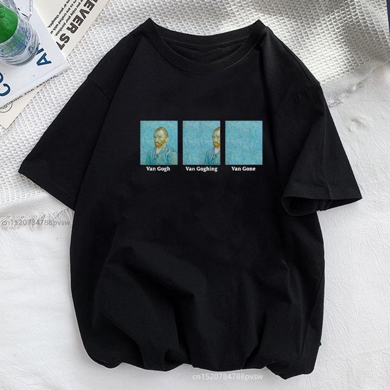 Sommermode Lockerer Print Rundhals Reine Baumwolle Damen Kurzarmshirt T-Shirts Damen