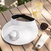 Adjustable Outdoor Sun Visor Hat with Built-In Rechargeable Fan Three-Speed Settings Lightweight Breathable Design for Summer Activities